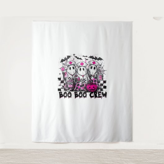 Boo Boo Crew Halloween Nurse Classic T-shirt Wandkleed (Voorkant)