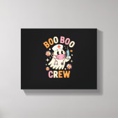 Boo Boo Crew Halloween Nurse Essential T-shirt Canvas Afdruk (Voorkant)