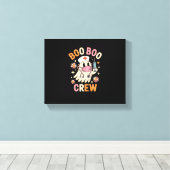 Boo Boo Crew Halloween Nurse Essential T-shirt Canvas Afdruk (Insitu (Houten vloer))