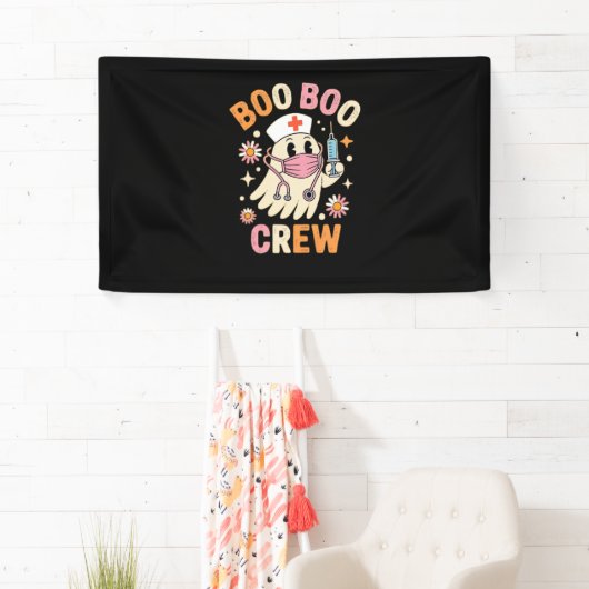Boo Boo Crew Halloween Nurse Essential T-shirt Spandoek (Insitu)