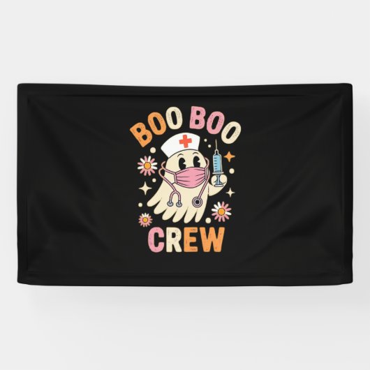 Boo Boo Crew Halloween Nurse Essential T-shirt Spandoek (Horizontaal)