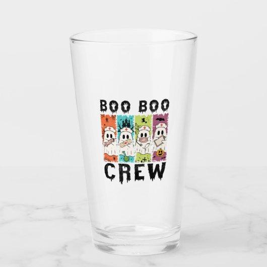 Boo Boo Crew Halloween Nurse Glas (Voorkant)