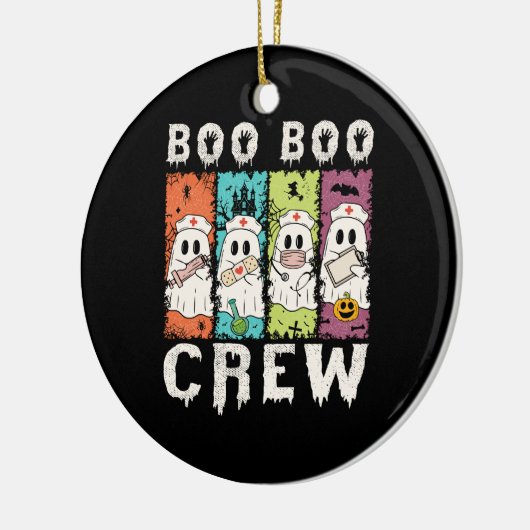 Boo Boo Crew Halloween Nurse Keramisch Ornament (Links)