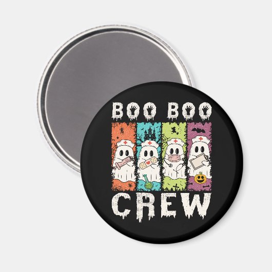 Boo Boo Crew Halloween Nurse Magneet (Voorkant / Achterkant)