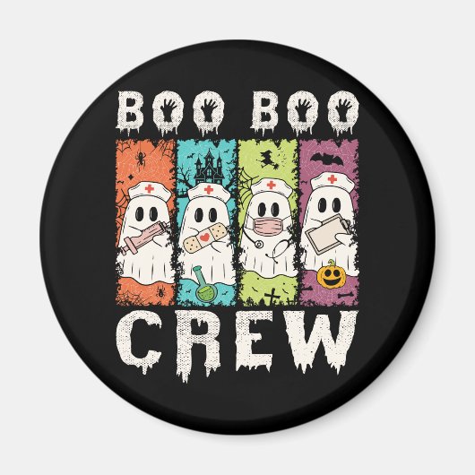 Boo Boo Crew Halloween Nurse Magneet (Voorkant)