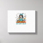 Boo Boo Crew Halloween Nurse met Spuiten en Pum Canvas Afdruk (Voorkant)