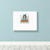 Boo Boo Crew Halloween Nurse met Spuiten en Pum Canvas Afdruk (Insitu (Houten vloer))