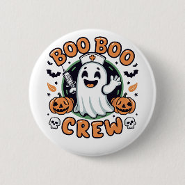 Boo Boo Crew Halloween Nurse Ronde Button 5,7 Cm