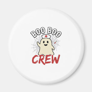 Boo Boo Crew Halloween Verpleegster Geest Vintage  Magneet