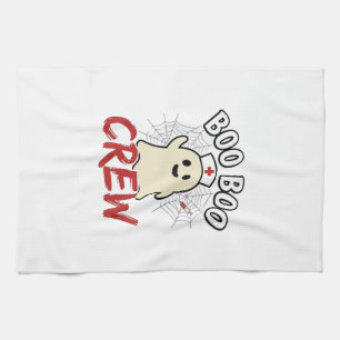 Boo Boo Crew Halloween Verpleegster Geest Vintage Theedoek