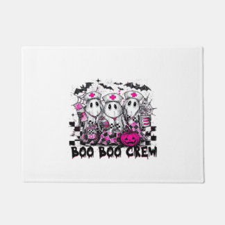 Boo Boo Crew Halloween Verpleegster Klassiek T-Shi Deurmat