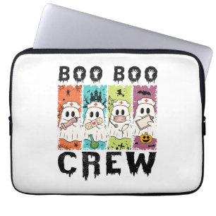 Boo Boo Crew Halloween Verpleegster Laptop Sleeve