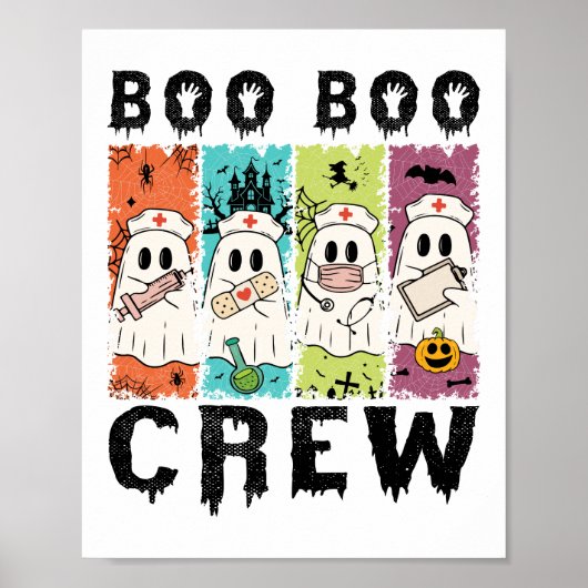 Boo Boo Crew Halloween verpleegster Poster (Voorkant)