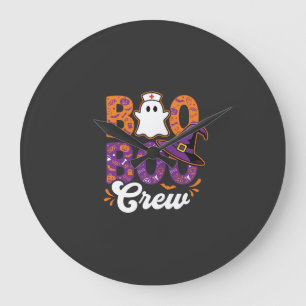 Boo Boo Crew Halloween Verpleegster Spook Design Grote Klok