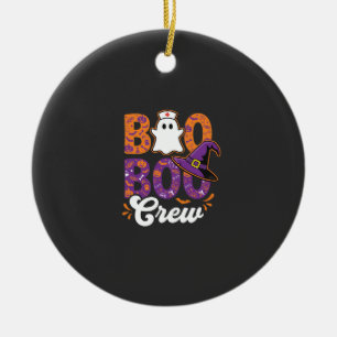 Boo Boo Crew Halloween Verpleegster Spook Design Keramisch Ornament