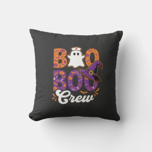 Boo Boo Crew Halloween Verpleegster Spook Design Kussen