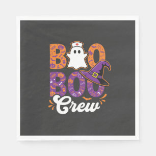 Boo Boo Crew Halloween Verpleegster Spook Ontwerp Servet