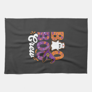 Boo Boo Crew Halloween Verpleegster Spook Ontwerp Theedoek