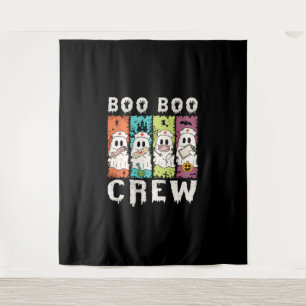 Boo Boo Crew Halloween Verpleegster Wandkleed