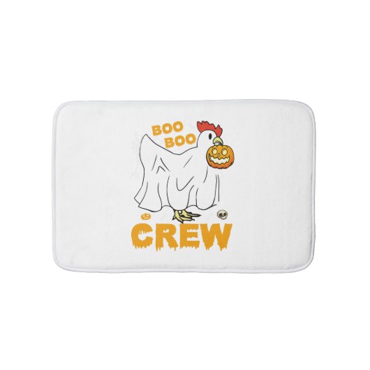 Boo boo crew kip grappig halloween badmat (Voorkant)