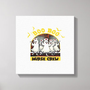 BOO BOO CREW KLASSIEKE VERPLEEGSTER HALLOWEEN T-SH CANVAS AFDRUK