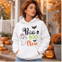 Boo Boo Crew Lieve Geest Halloween Hoodie