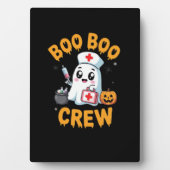 Boo Boo Crew Nurse Cute Ghost Halloween Nursing Es Fotoplaat (voorkant)