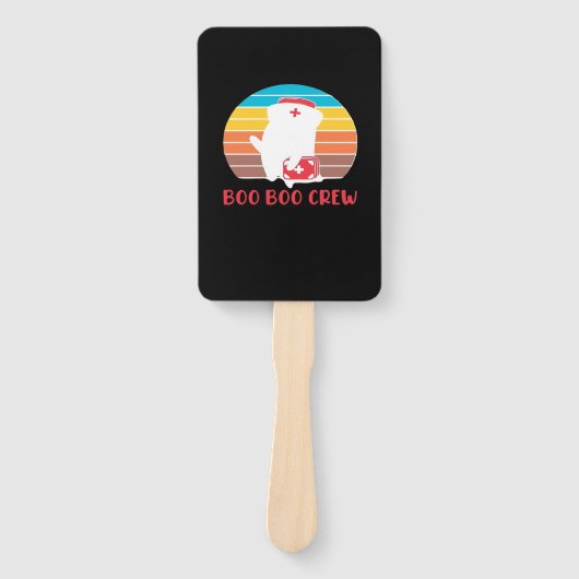 Boo Boo Crew Nurse Funny Ghost Halloween Classic T Handwaaier (Voorkant)
