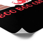 Boo Boo Crew Nurse Funny Ghost Halloween Classic T Poster (Hoek)