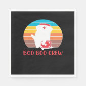 Boo Boo Crew Nurse Funny Ghost Halloween Classic T Servet (Voorkant)
