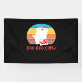 Boo Boo Crew Nurse Funny Ghost Halloween Classic T Spandoek (Horizontaal)