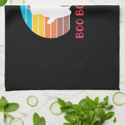 Boo Boo Crew Nurse Funny Ghost Halloween Classic T Theedoek (Gevouwen)