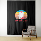 Boo Boo Crew Nurse Funny Ghost Halloween Classic T Wandkleed (In situ)