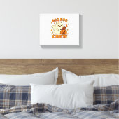 Boo Boo Crew Nurse Funny Halloween Ghost Nurse Gir Canvas Afdruk (Insitu (Slaapkamer))