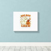 Boo Boo Crew Nurse Funny Halloween Ghost Nurse Gir Canvas Afdruk (Insitu (Houten vloer))