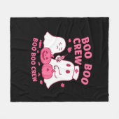Boo Boo Crew Nurse Funny Halloween Ghost Nurse Gir Fleece Deken (Voorkant (Horizontaal))