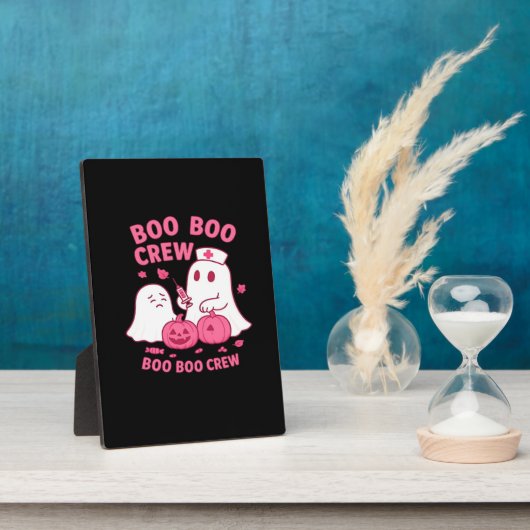 Boo Boo Crew Nurse Funny Halloween Ghost Nurse Gir Fotoplaat (Zijkant)
