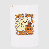 Boo Boo Crew Nurse Funny Halloween Ghost Nurse Gir Golfhanddoek (Voorkant)