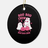 Boo Boo Crew Nurse Funny Halloween Ghost Nurse Gir Keramisch Ornament (Links)