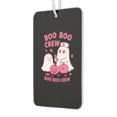 Boo Boo Crew Nurse Funny Halloween Ghost Nurse Gir Luchtverfrisser (Links)