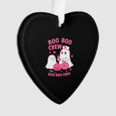 Boo Boo Crew Nurse Funny Halloween Ghost Nurse Gir Ornament (voorkant)