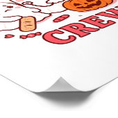 Boo Boo Crew Nurse Funny Halloween Ghost Nurse Gir Poster (Hoek)