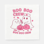 Boo Boo Crew Nurse Funny Halloween Ghost Nurse Gir Servet (Voorkant)