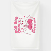 Boo Boo Crew Nurse Funny Halloween Ghost Nurse Gir Spandoek (Verticaal)