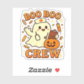 Boo Boo Crew Nurse Funny Halloween Ghost Nurse Gir Sticker (Vel)