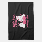 Boo Boo Crew Nurse Funny Halloween Ghost Nurse Gir Theedoek (Verticaal)