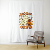 Boo Boo Crew Nurse Funny Halloween Ghost Nurse Gir Wandkleed (In situ)