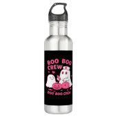 Boo Boo Crew Nurse Funny Halloween Ghost Nurse Gir Waterfles (Voorkant)