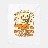 Boo Boo Crew Nurse Ghost Classic T-shirt Fleece Deken (Voorkant)