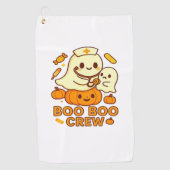 Boo Boo Crew Nurse Ghost Classic T-shirt Golfhanddoek (Voorkant)